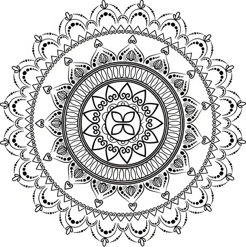 tranh tô màu mandala 24
