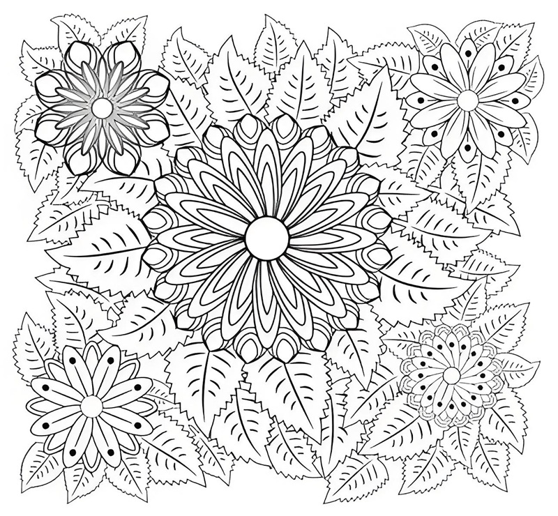 tranh tô màu mandala 25
