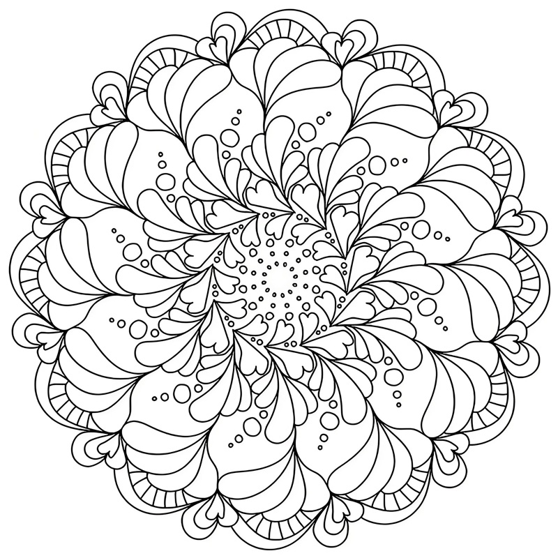 tranh tô màu mandala 27