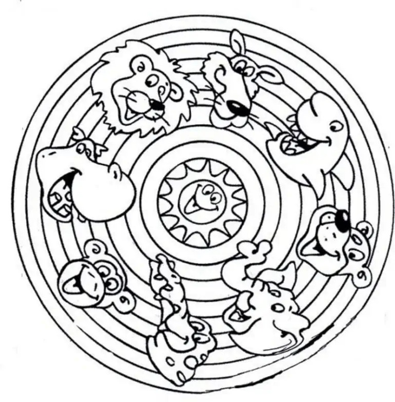 tranh tô màu mandala 29