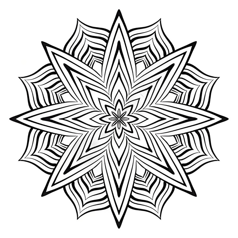 tranh tô màu mandala 3