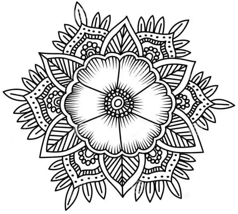 tranh tô màu mandala 35