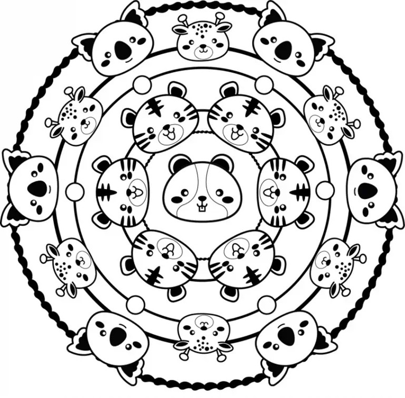 tranh tô màu mandala 37