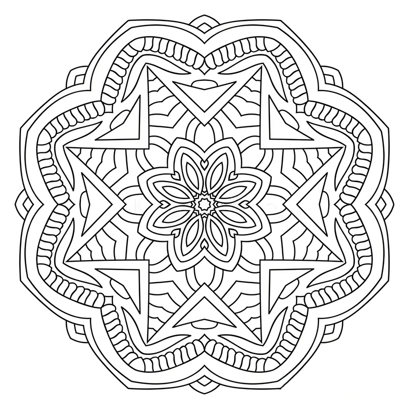tranh tô màu mandala 5