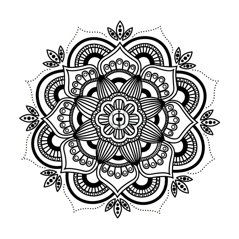 tranh tô màu mandala 8