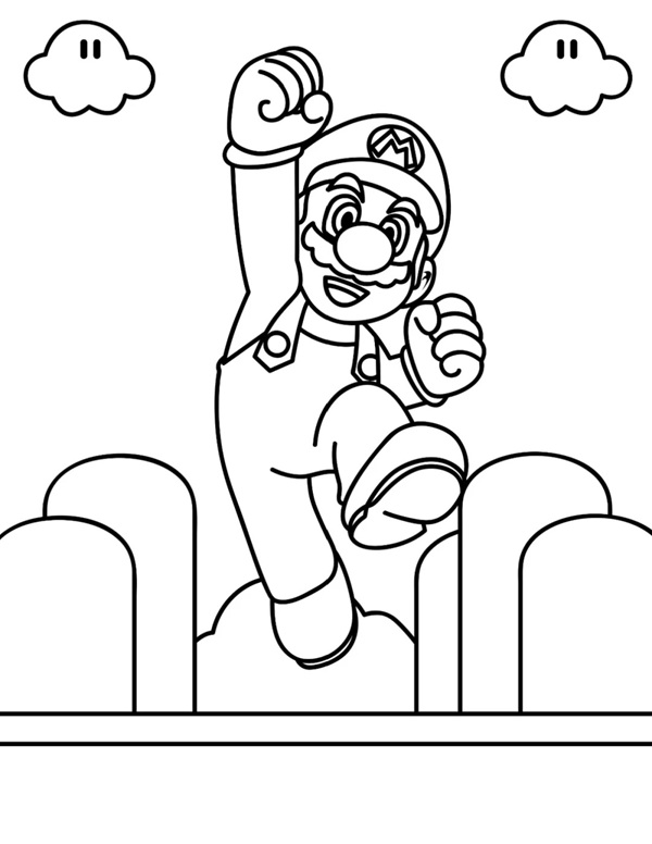 tô màu mario 1