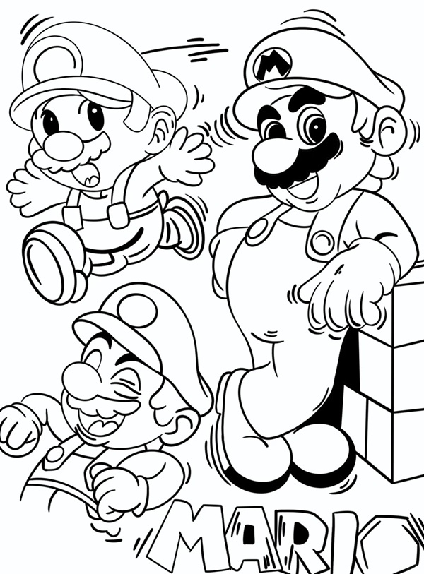 tô màu mario 10