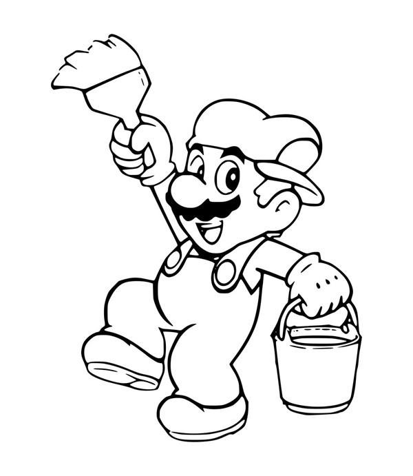 tô màu mario 14