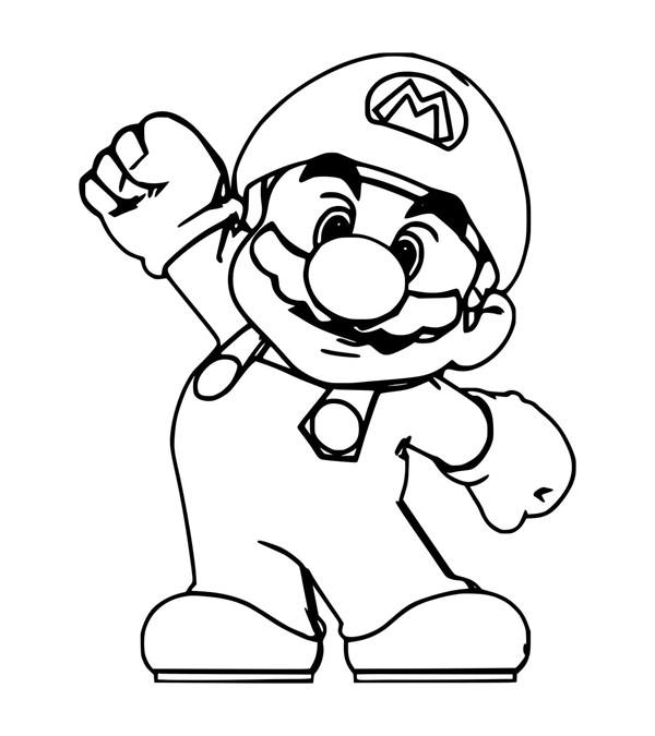 tô màu mario 16