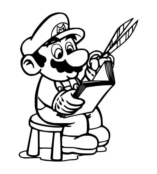 tô màu mario 28