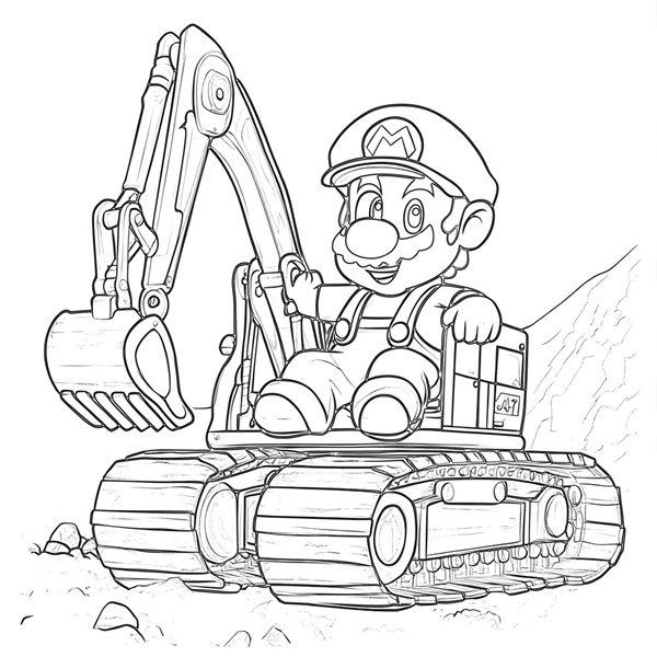 tô màu mario 4