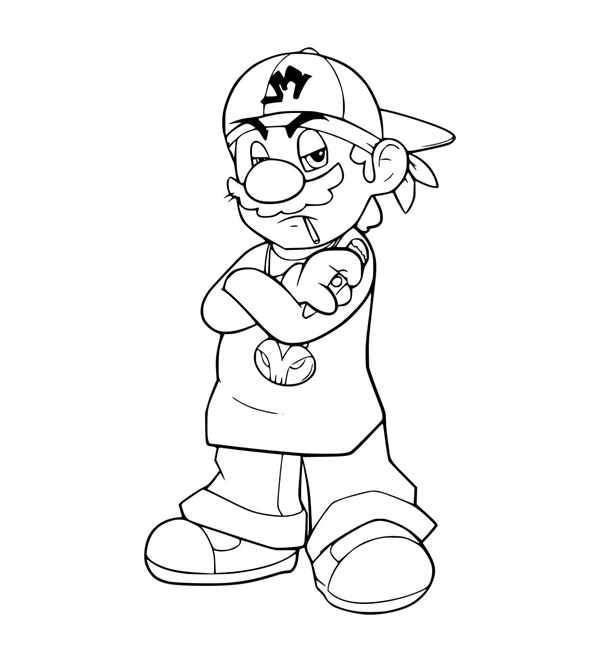 tô màu mario 42 
