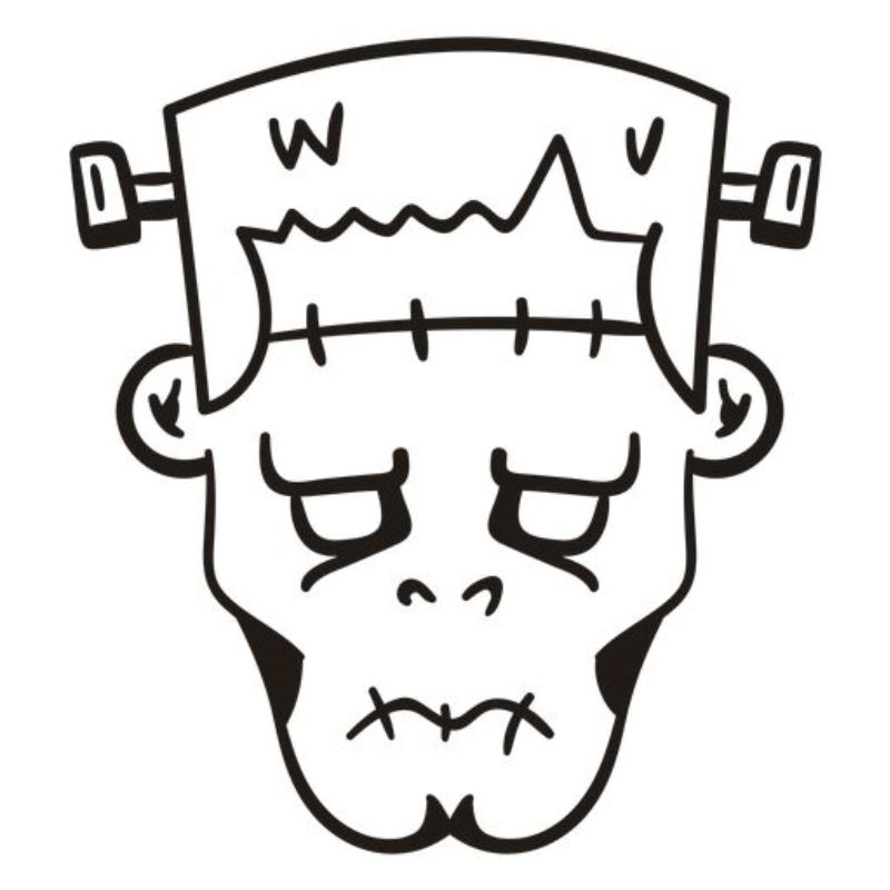 tranh tô màu mặt nạ halloween 22