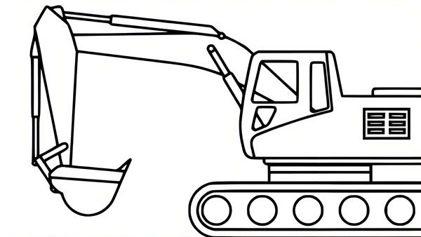 tranh tô màu máy xúc 21