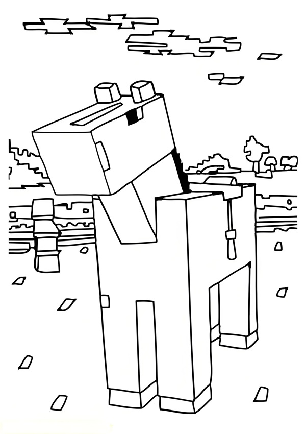 tô màu minecraft 10