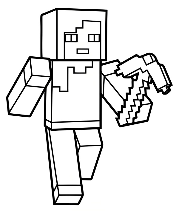 tô màu minecraft 15