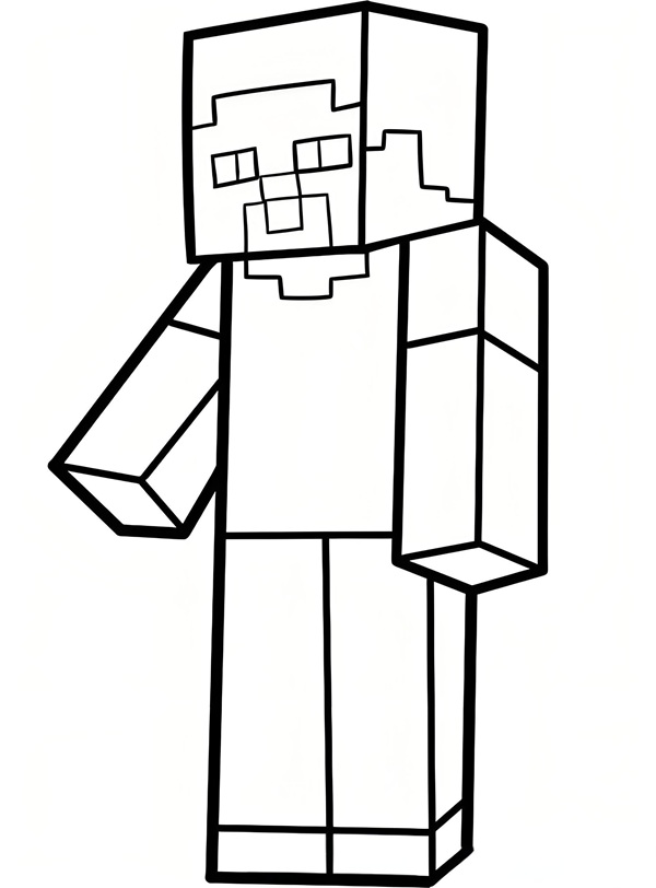 tô màu minecraft 16