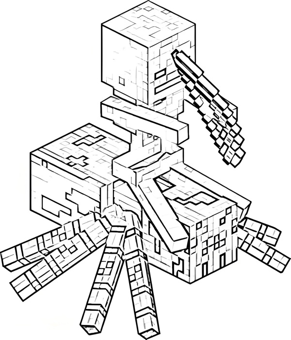 tô màu minecraft 17