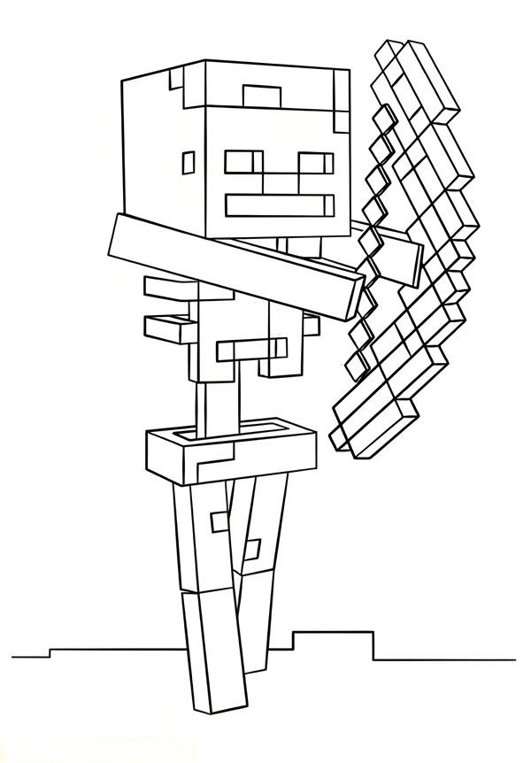 tô màu minecraft 19 
