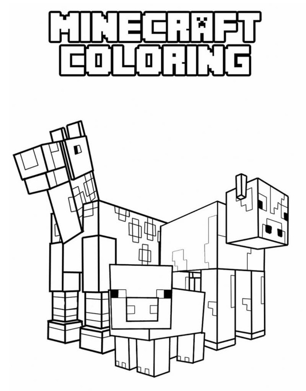 tô màu minecraft 2