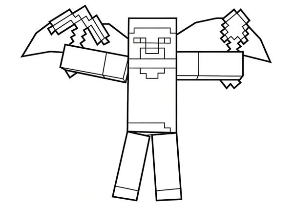 tô màu minecraft 20