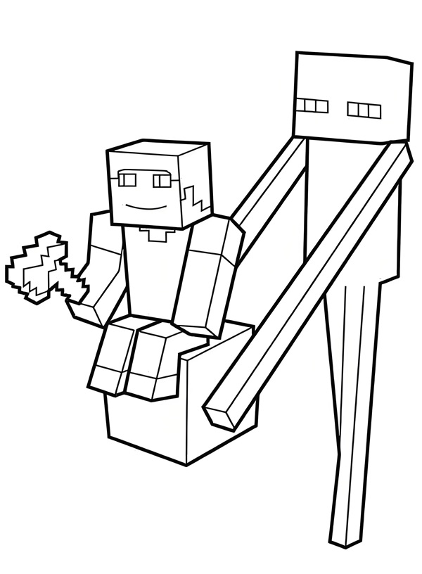 tô màu minecraft 24