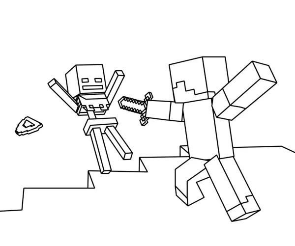 tô màu minecraft 4