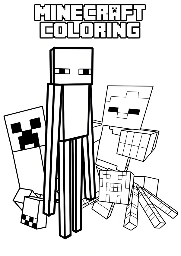 tô màu minecraft 7