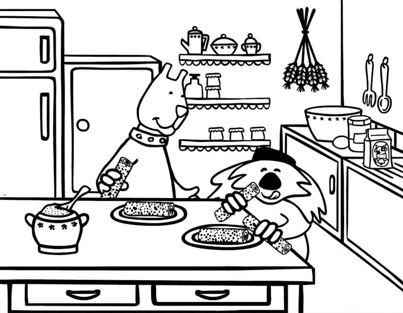 tô màu nhà bếp 37