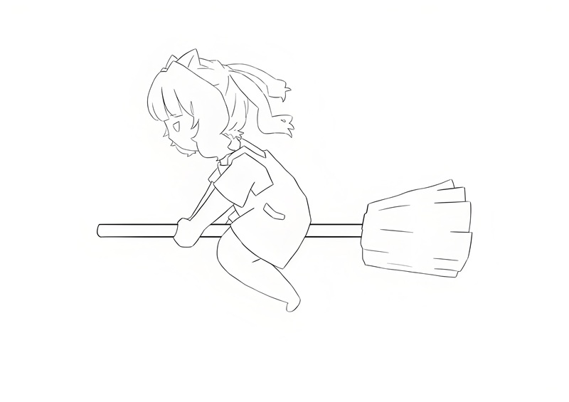 tranh tô màu phù thủy 12