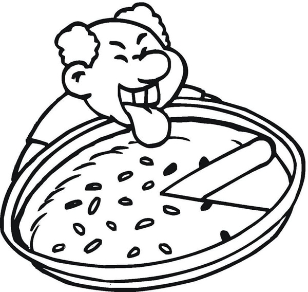 tô màu pizza 1