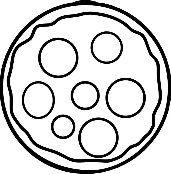 tranh tô màu bánh pizza 11