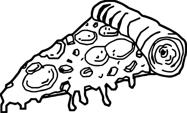 tranh tô màu bánh pizza 15