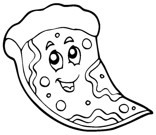 tranh tô màu bánh pizza 18