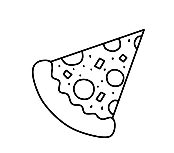 tranh tô màu bánh pizza 21