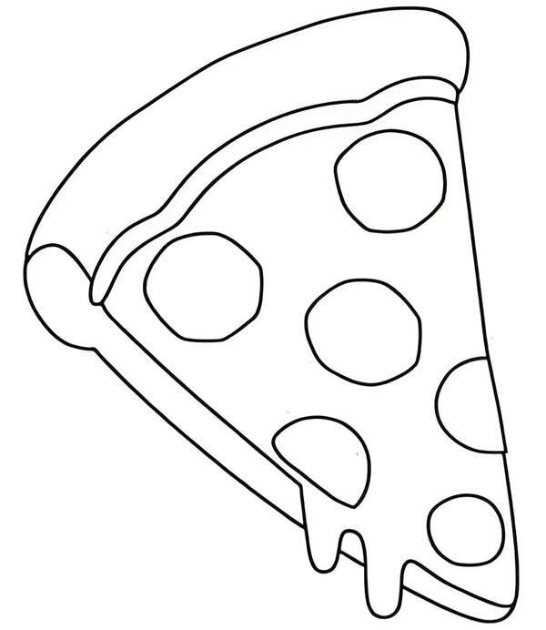 tranh tô màu bánh pizza 32