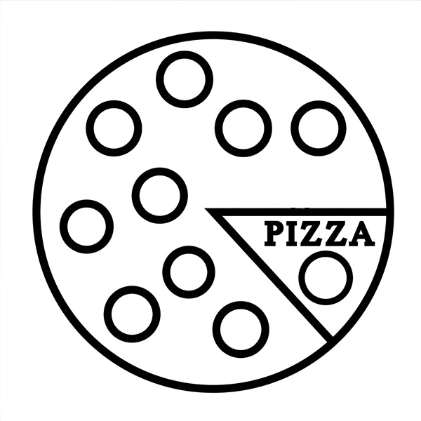 tranh tô màu bánh pizza 35