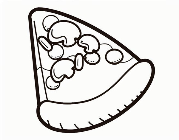 tranh tô màu bánh pizza 36