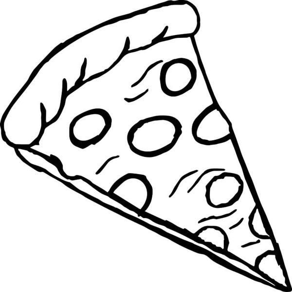tranh tô màu bánh pizza 9
