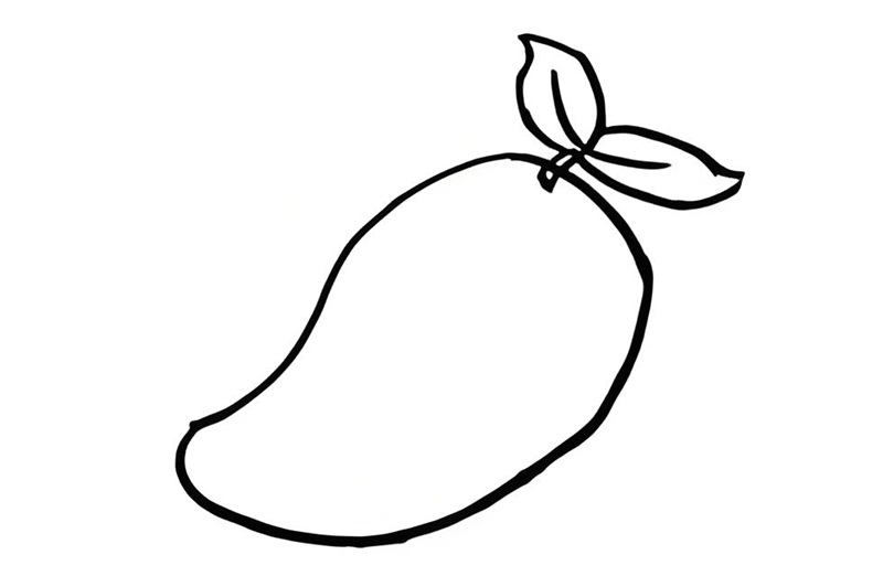 tranh tô màu quả xoài 8