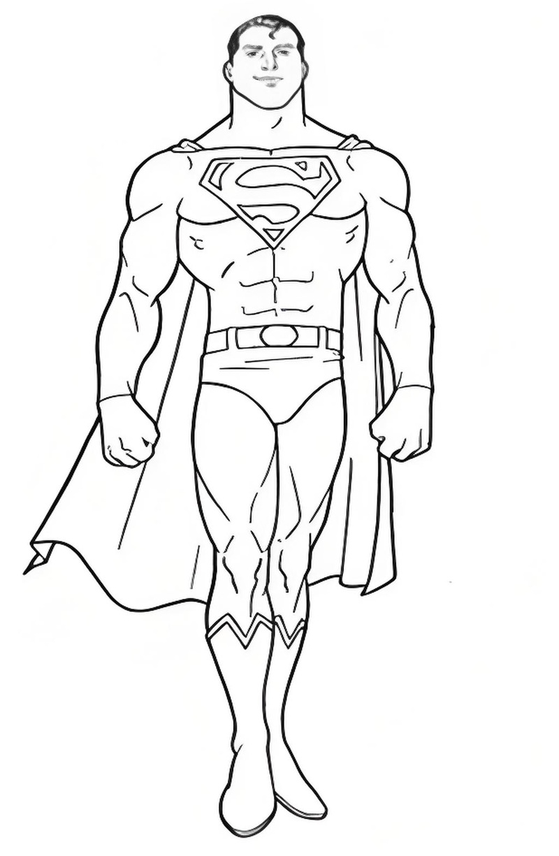tô màu siêu nhân superman