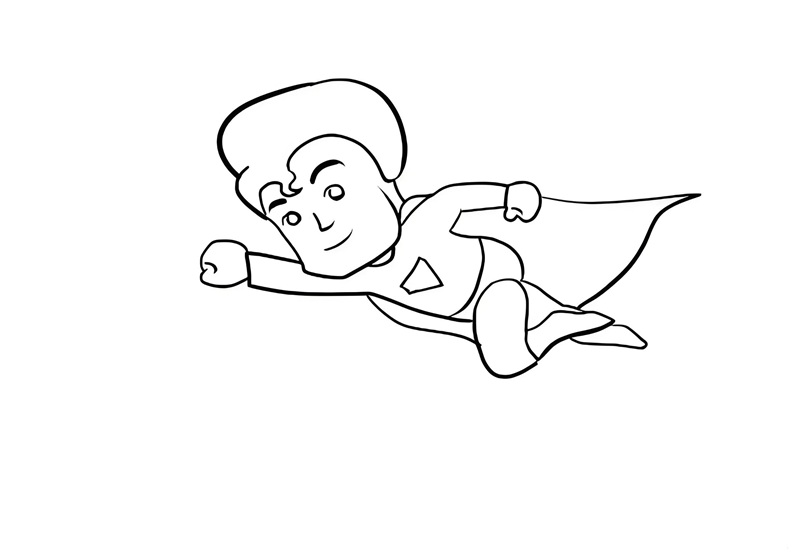 tô màu superman 1