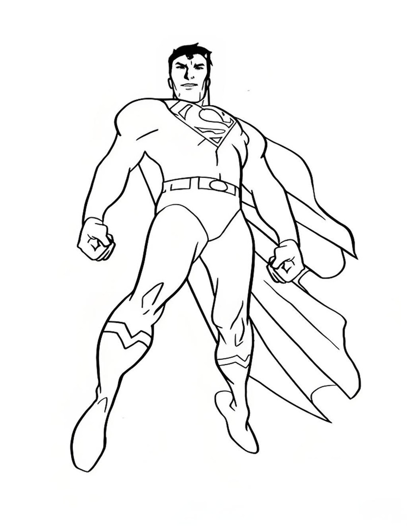tranh tô màu superman 11