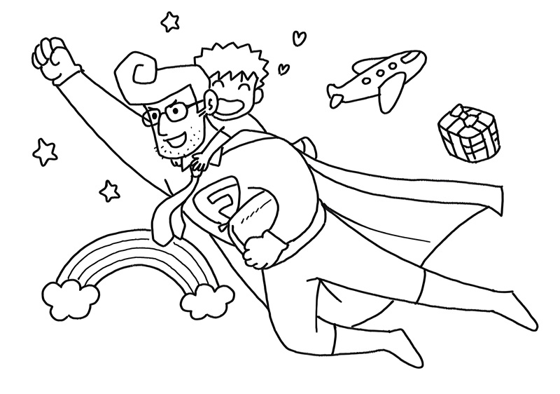 tranh tô màu superman 15