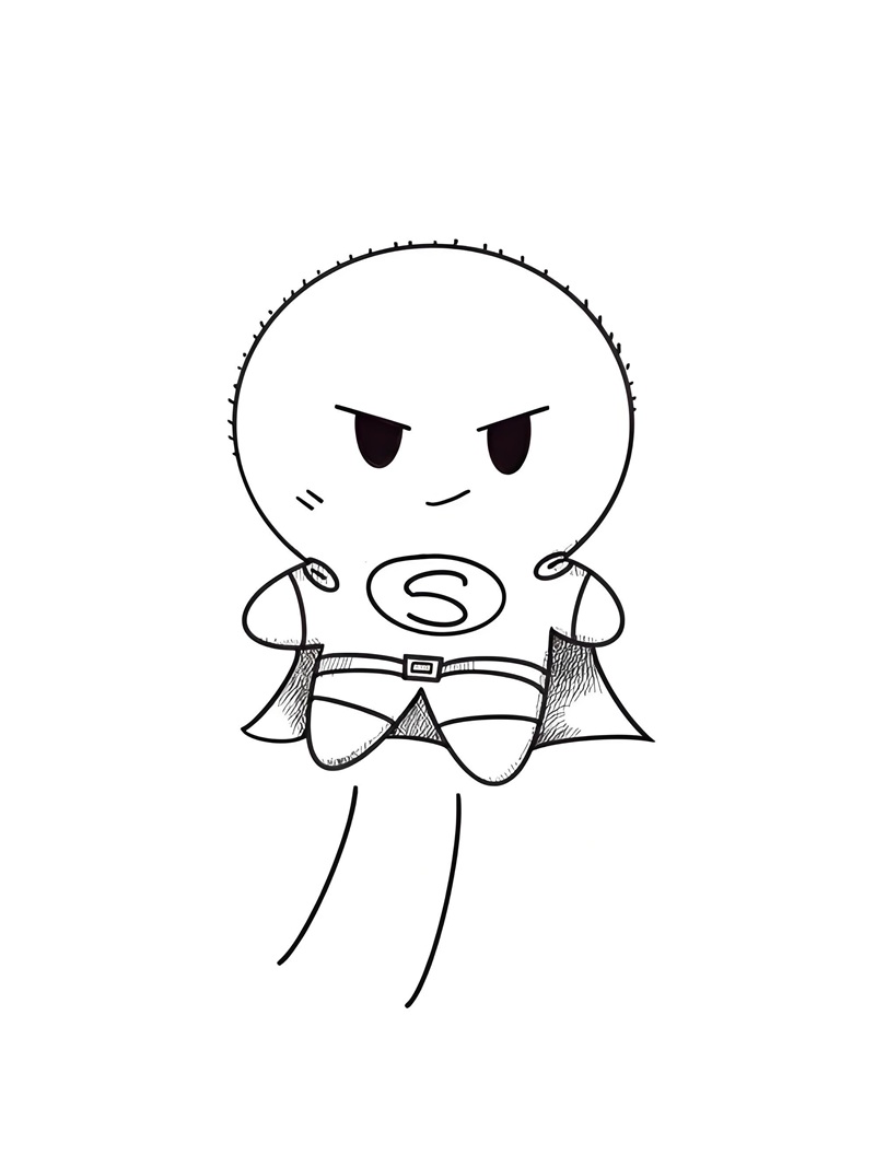 tranh tô màu superman 19