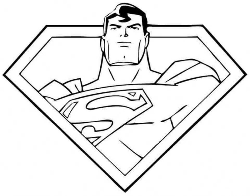 tranh tô màu superman 27