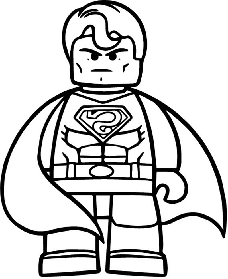 tranh tô màu superman 33