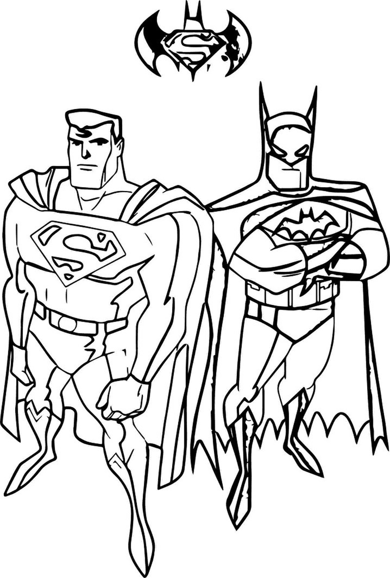 tranh tô màu superman 34