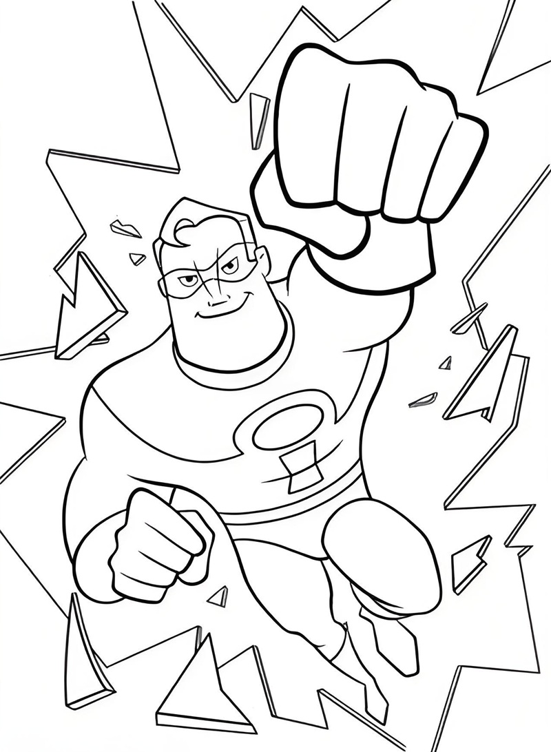 tranh tô màu superman 5