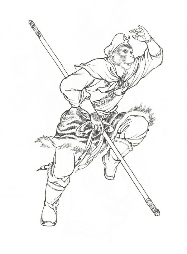 tranh tô màu tôn ngộ không 23
